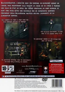 BloodRayne 2 box cover back